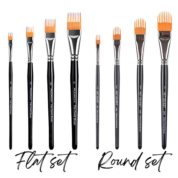 Cithway® Comb-shaped Artist Painting Brush Set (4 PCS)