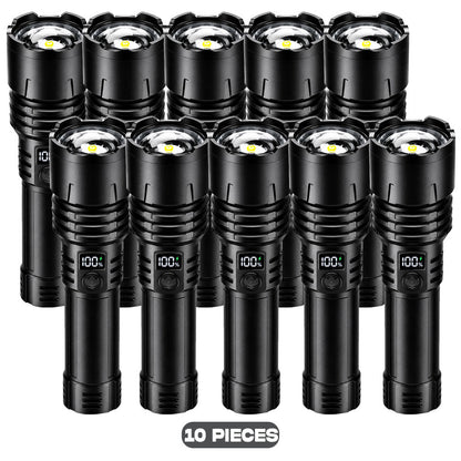 🔦2026 New Tactical Survival Flashlight｜2M+ Sold, 80X Brightness, 120H Runtime, Military‑Grade COB LED🏆