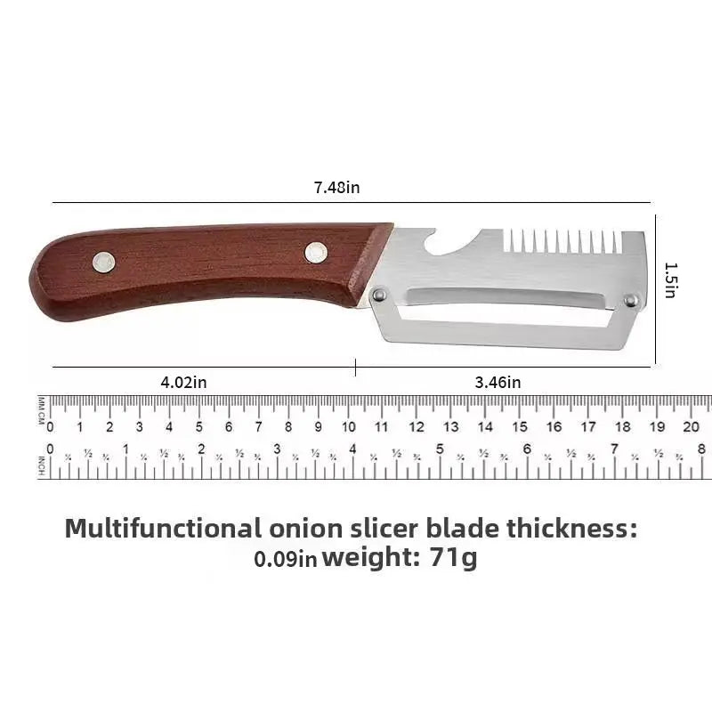 ZAVELY™ 4-in-1 Wooden Vegetable Peeler & Bottle Opener