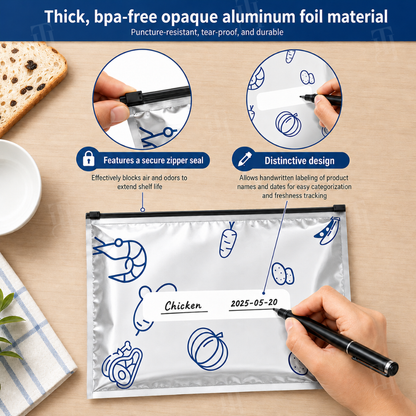 ZAVELY™ Reusable Aluminum Foil Storage Bags