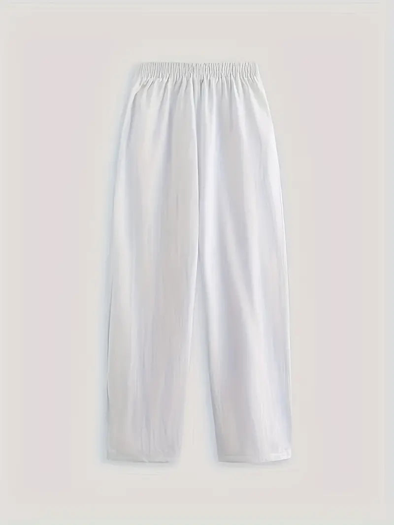 Sfrcord® Minimalistische, einfarbige, vielseitige Hose