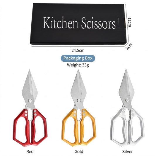 💯Japan's #1 Kitchen Scissors! ✂️Effortlessly Cut Poultry, Meat & More!