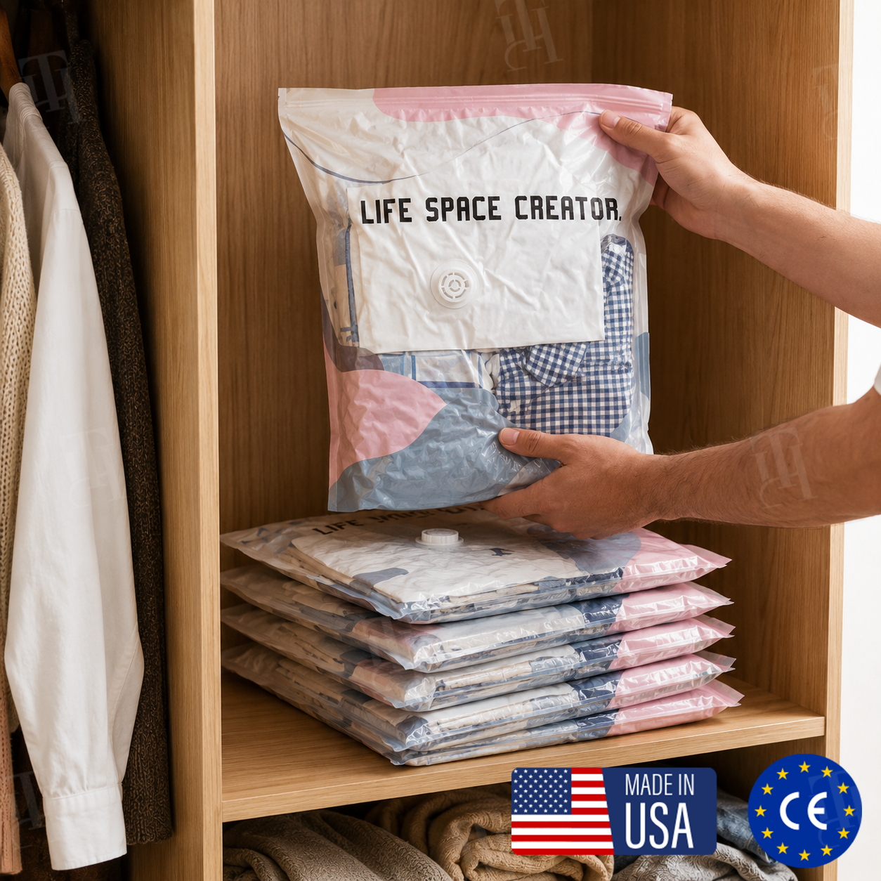 No-Pump 3D Vacuum Storage Bags📦 Triple your closet space without touching a vacuum pump.