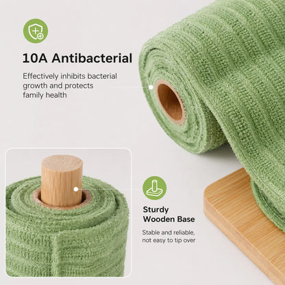 🧼 No More Smelly Rags! 1 roll / 20 sheets Tearable Microfiber Cleaning Rolls (🔥50% OFF Today)