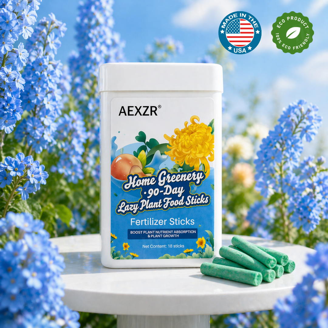 AEXZR® Home Greenery · 90-Day Lazy Plant Food Sticks🌿 At last – a plant food that works whilst you sleep.