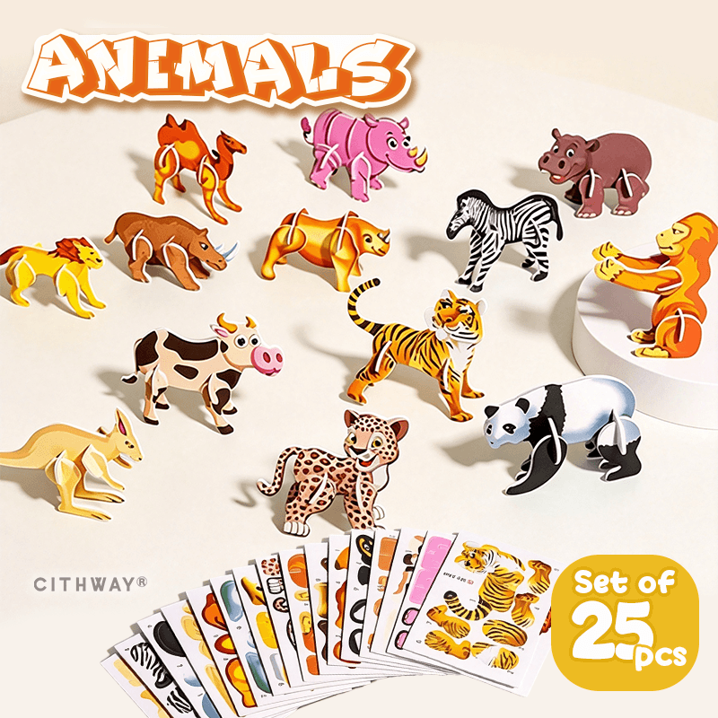 Cithway® 3D Pop-Out Puzzle Set