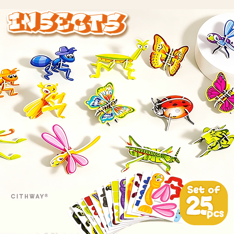 Cithway® 3D Pop-Out Puzzle Set