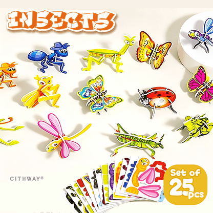 Cithway® 3D Pop-Out Puzzle Set