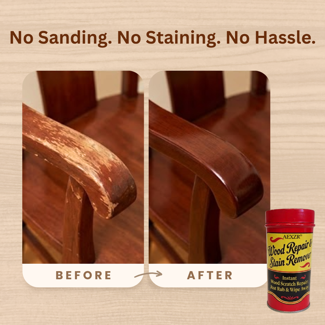 AEXZR® Wood Repair & Stain Remover✨ Erase Scratches Instantly – No Sanding, No Staining, No Mess