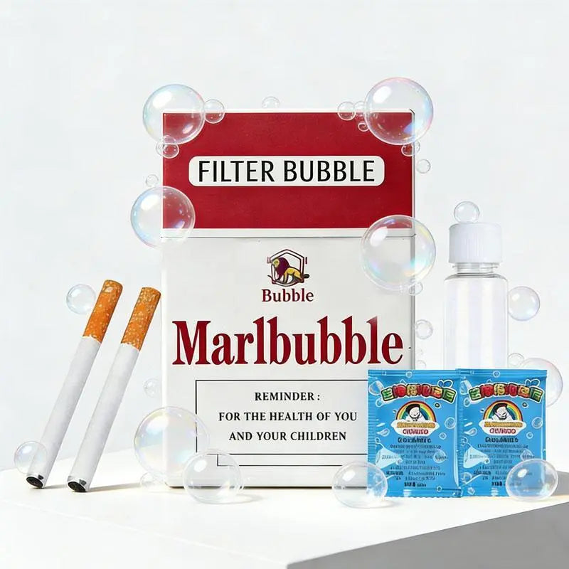 Summervibes Bubble Cigarette Stress Relief Toy Fake Cigarette Mini Bubble Blower Bubble Sticks Relaxation Birthday Christmas Party Gift for Men Women