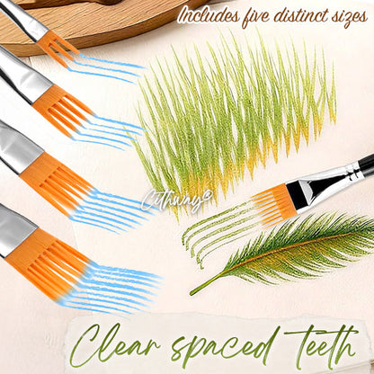 Cithway® Comb-shaped Artist Painting Brush Set (4 PCS)