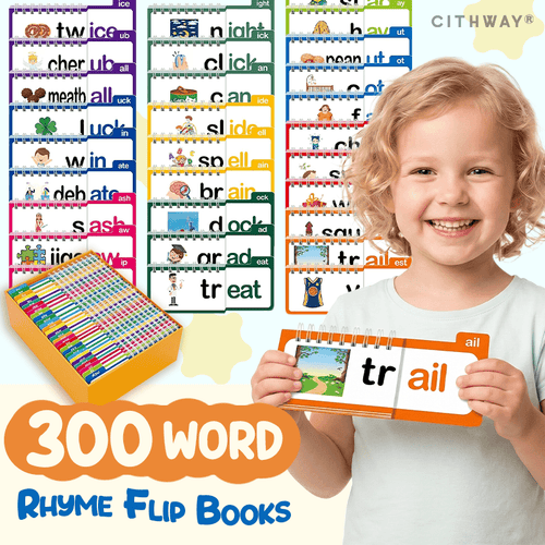 Cithway® 300-Word Rhyme Flip Books
