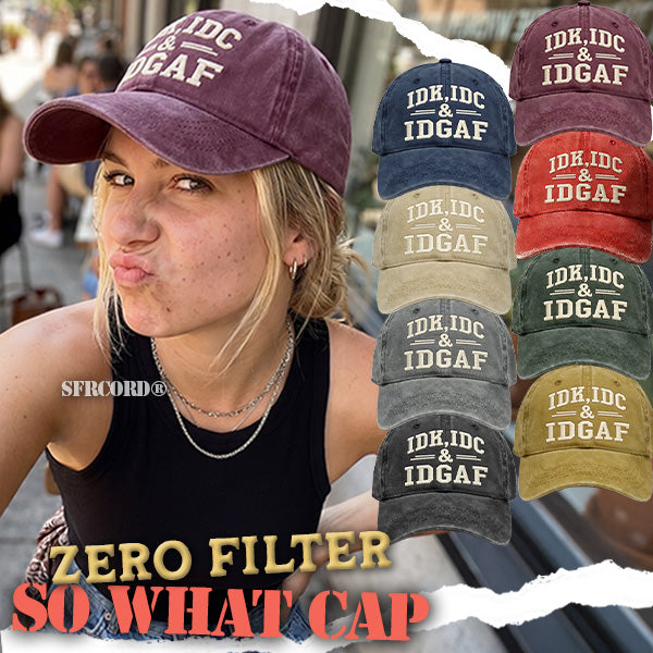 Sfrcord® Zero‑Filter So What Cap