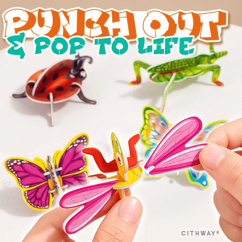 Cithway® 3D Pop-Out Puzzle Set