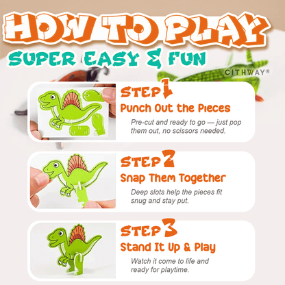 Cithway® 3D Pop-Out Puzzle Set