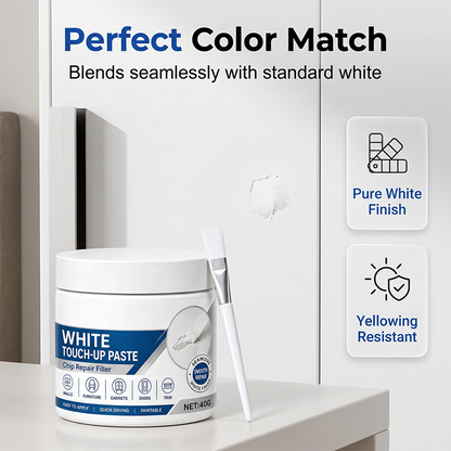 🎉2026 HOT SALE🎉 🏆50K+ SOLD! 🏠🖌️ 50% OFF! ⚡White Furniture Touch-Up Paste with Brush