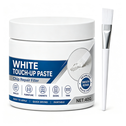 🎉2026 HOT SALE🎉 🏆50K+ SOLD! 🏠🖌️ 50% OFF! ⚡White Furniture Touch-Up Paste with Brush
