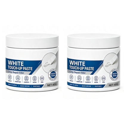 🎉2026 HOT SALE🎉 🏆50K+ SOLD! 🏠🖌️ 50% OFF! ⚡White Furniture Touch-Up Paste with Brush